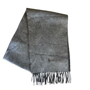 New Polo Ralph Lauren Virgin Wool Blend Scarf Italy Heritage Preppy Academia